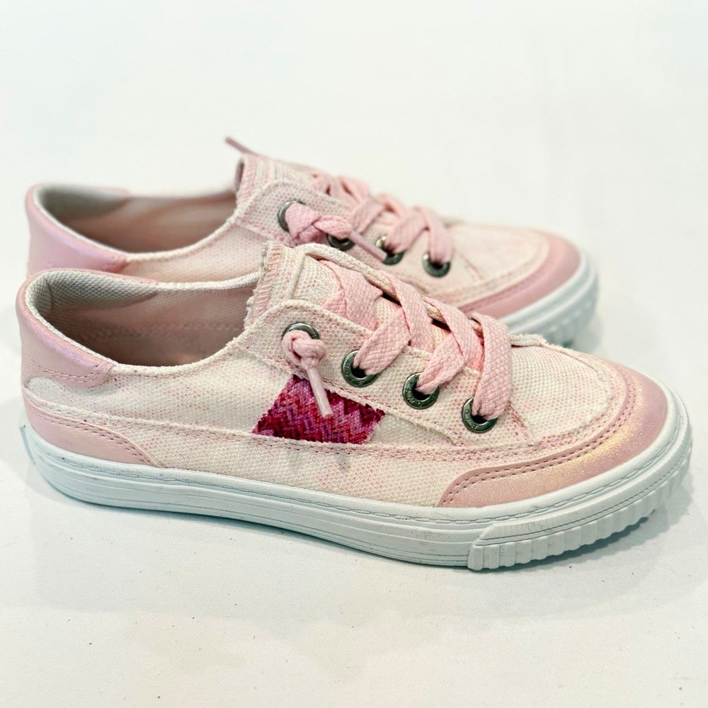 Blowfish Malibu Alex-K Kids girls US 2 Low Top Sneaker Fabric SlipOn Pink school